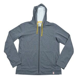 Fjallraven High Coast Lite Hoodie Men's L Full Zip Pockets Quick Dry Mid Layer
